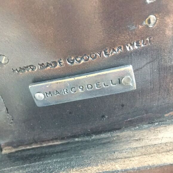 Marco Delli Tyler Ankle Boots mahogany suede and British tan leather Sz EU 42 M9 - Picture 12 of 16